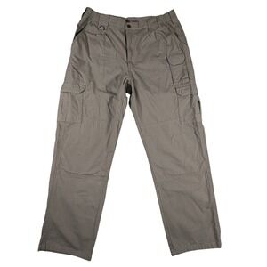 5.11 Tactical Series Mens 38x32 Khaki Tan Cotton Canvas‎ Utility Hiking Pants